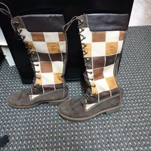 Timberland 14 Inch Brown Patchwork 28358 Women